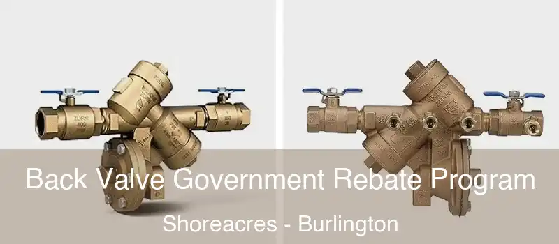  Back Valve Government Rebate Program Shoreacres - Burlington